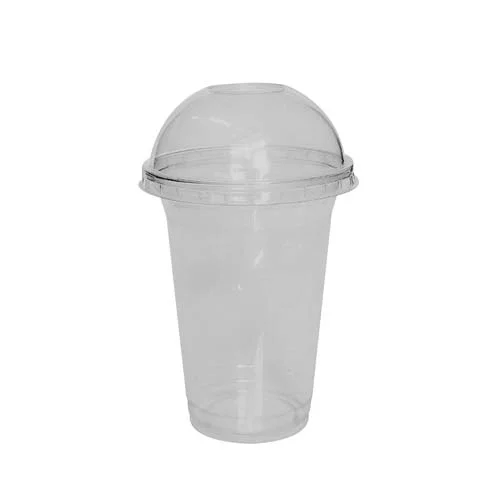 Plastic cup shake with a cap 400ml